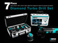 KIT Frese 7 Pezzi Include Anche Cono e Cilindro Diamantato - BIHUI - Kalos