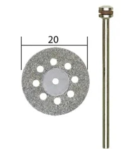 Dischi diamantati per troncare con fori di raffreddamento Ø20 mm PROXXON