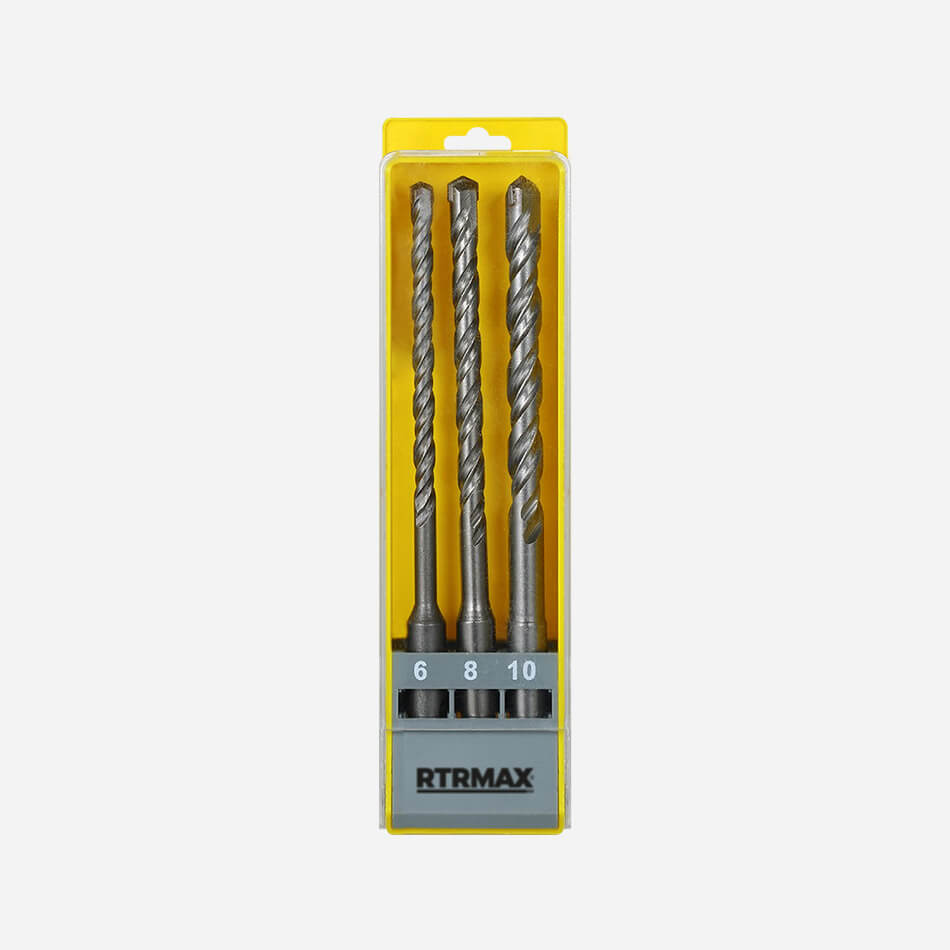 SDS PLUS Set 3 Punte per Muratura - RTRMAX - Kalos