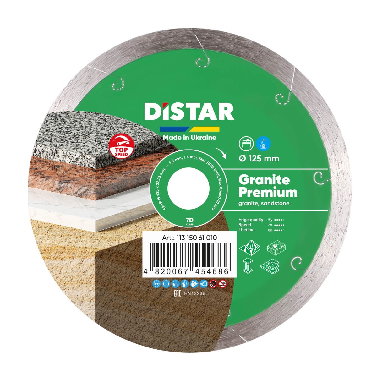 Disco da Taglio Diamantato Granite Premium - DISTAR - Kalos